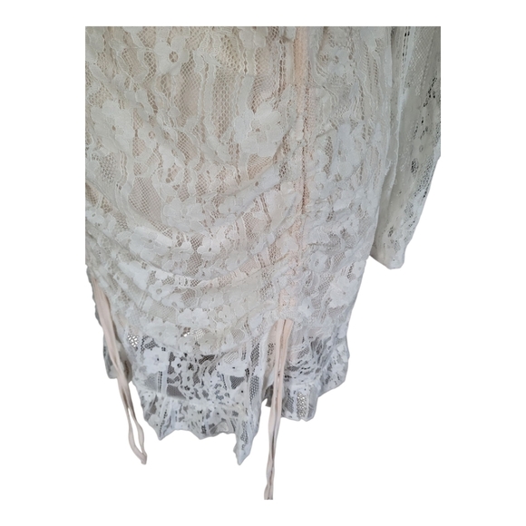 đź’•Bseveni Elegant White Lace Bodycon Dress Size M New - Picture 2 of 7